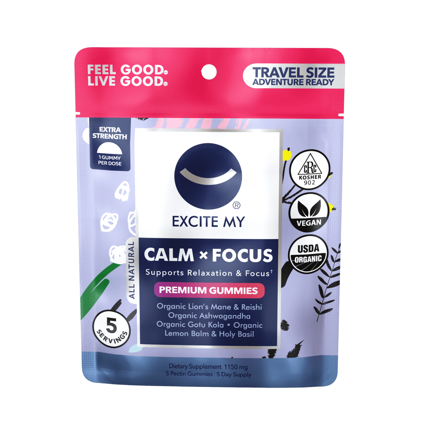 Calm x Focus Travel Gummies