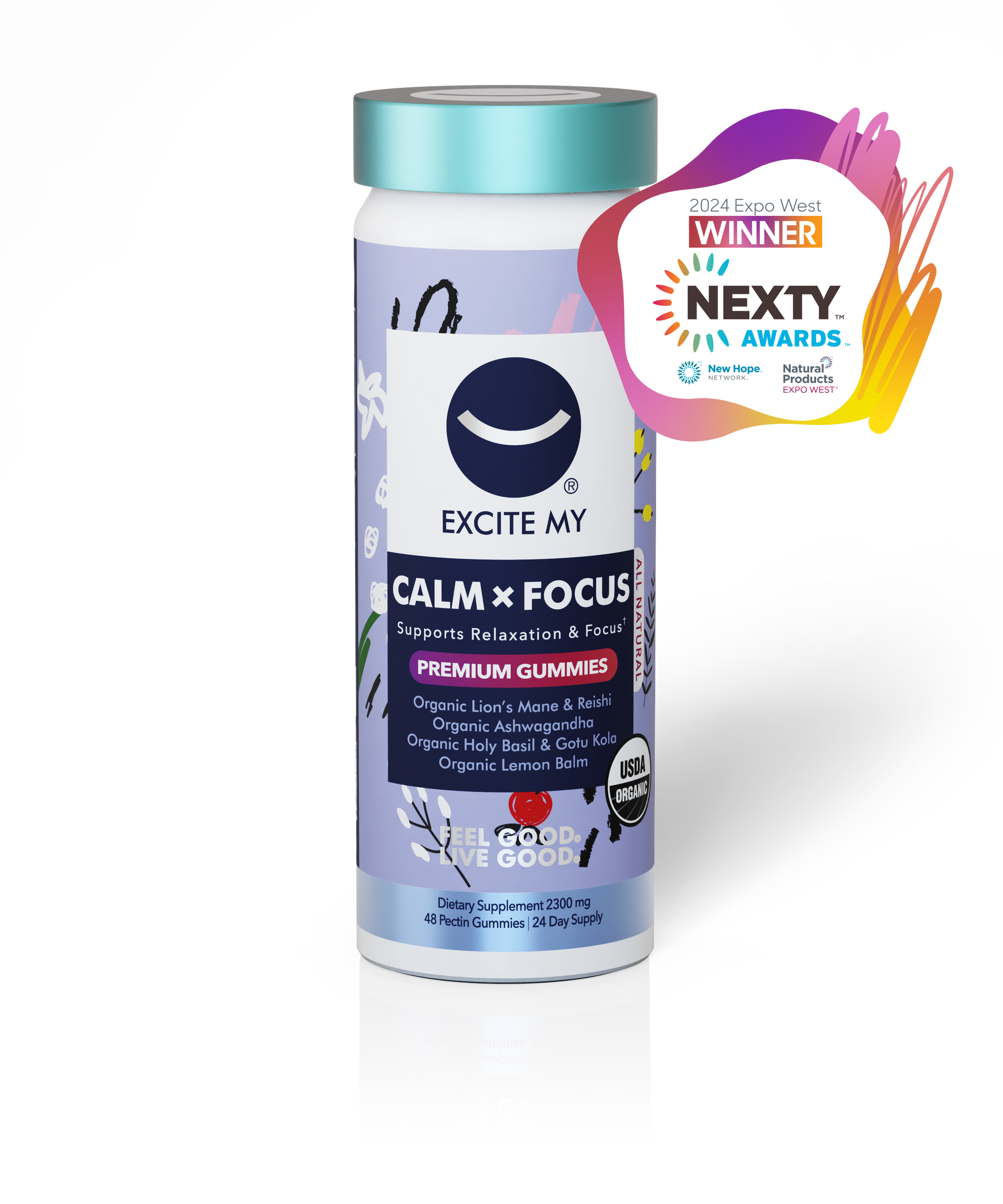 Celebrating our win at the 2024 EXPO WEST NEXTY AWARD for Supplement of the Mind