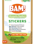 BAM! Mosquito Repellent Stickers